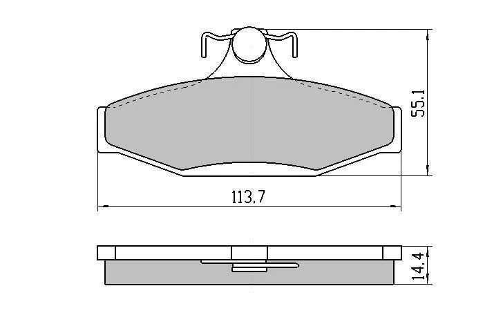 FULL SET RDA PHANTOM CERAMIC BRAKE PADS FOR FORD FALCON BA XR6 XR6T XR8 2002-05 - image 4 of 4