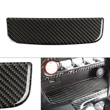 Car Interior Storage Box Trim Cover For Ford Mustang 15-19 Carbon Fiber no logo