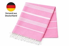 Saunatuch Pestemal Strandtuch  Badetuch Hamamtuch Baumwolle 100x180cm Hellrosa