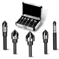 Countersink Drill Bit Set, Bit, HSS4241 Counter Sink, 82 Degree... 