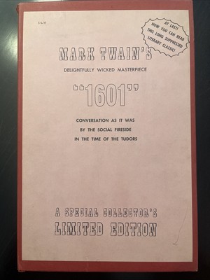 Mark Twain s  1601  Private Printing / Collector s Limited Edition