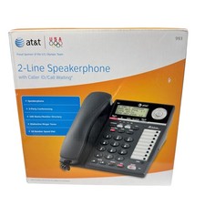 AT T 993 2-Line Speakerphone Corded Telephone with Caller ID/Call Waiting New in