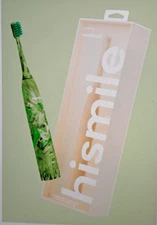 HiSmile Electric Toothbrush W Charg 3 Modes Timer Replaceable Head Moss Marb NEW