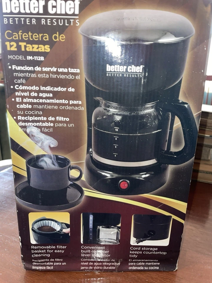 better chef 12 Cup Coffee Maker Barely Used In Original Box excellent value - Image 3 of 4