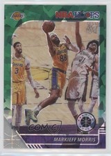 2019 Panini NBA Hoops Premium Stock Green Cracked Ice Prizm Markieff Morris 8d2
