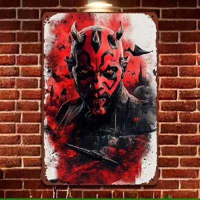 Blechschild Star Wars Darth Maul Teufel Vintage Retro Metallschild TEL4227