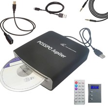 Jupiter USB CD Player for Car Auto, Portable External CD DVD Player, USB Plug