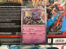 Pokemon Xerneas Card Mega Evolutions Stamp Promo 064/132