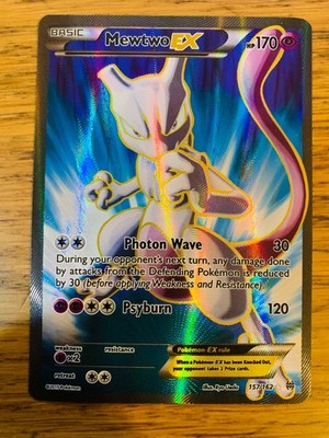 LP! Mewtwo EX (157/162) XY DURCHBRUCH Full Art Secret Rare Pokemon Karte!