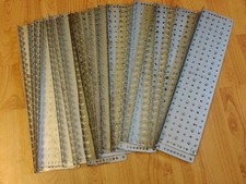 Gilbert Erector Set Part MN 12" Cadmium Plated Steel Base Plate Lot of 30