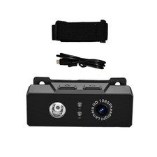 2 in 1 Head-mounted Action Camera 1080P HD Outdoor Camcorder w/ LED Light