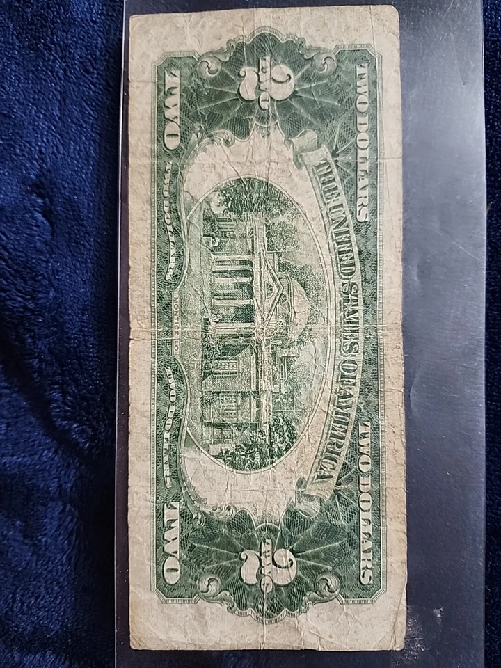 1953 2 Dollar Bill Red Seal Rare Serial Number (A 33667797 A) - Image 4 of 4