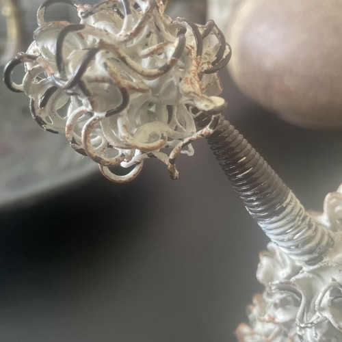 Brutalist Modern Twisted Copper Wire Metal Art Sculpture of French Poodle 10” - Picture 12 of 15