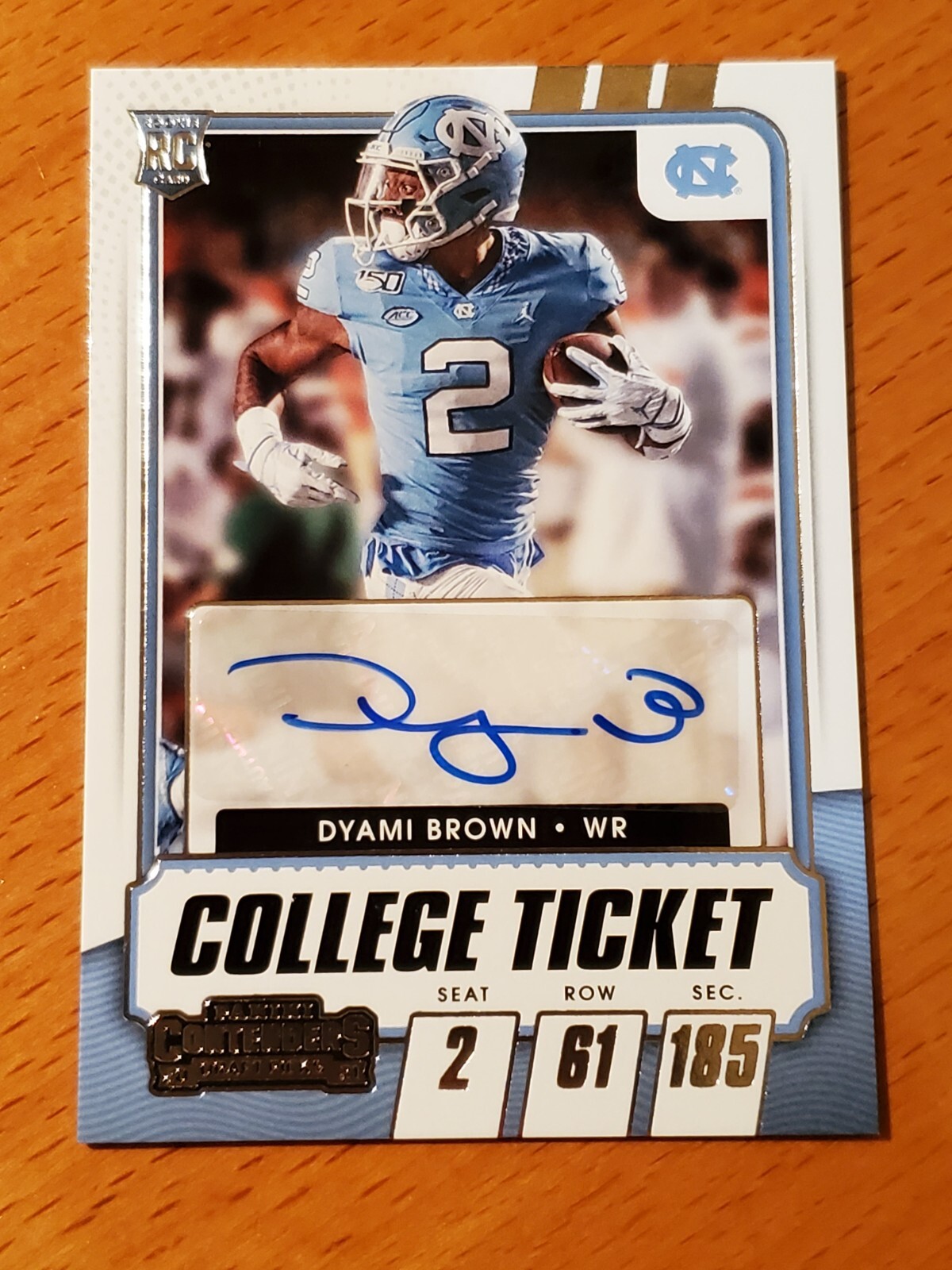 Dyami Brown Panini Contenders Draft Picks #190 Base