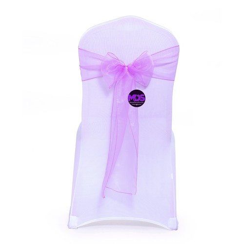 25 Organza Chair Sashes Wider Fuller Bows for wedding party event decoration NEW - Picture 44 of 44