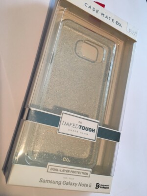 Samsung Galaxy Note 5 CASE-MATE NAKED TOUGH Clear Flake Protector Case CM032937