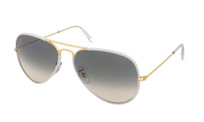 New RAY-BAN Aviator Sunglasses RB 3025-J-M 9196/32 62-14 Large