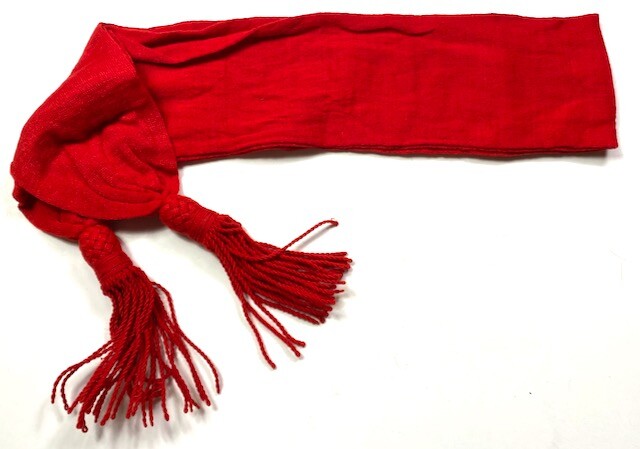 CIVIL WAR OFFICER RED WOOL UNIFORM SASH- INFANTRY