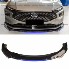 For Ford Fusion Universal Front Bumper Lip Spoiler Splitter Gloss Black Blue