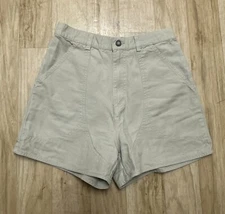 VTG Patagonia Women’s Cotton Canvas 5" Stand Up Hiking Shorts Beige Khaki Sz 10