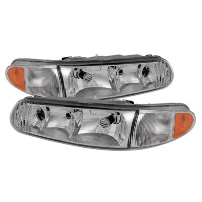 Buick 97-05 Century 97-04 Regal Chrom-Gehäuse Ersatzscheinwerfer Paar Set