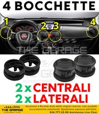 Set 4 x Completo 2 LATERALI + 2 CENTRALI Bocchette Aria Fiat Fiorino Doblo Nemo