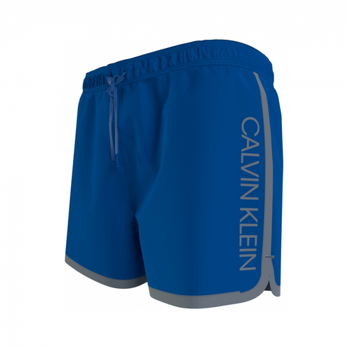Calvin Klein costume da bagno uomo pantaloncino corto runner, azzurro  KM0KM00571 | eBay