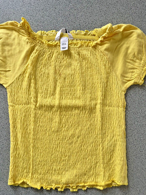 Schönes H&M T-Shirt * Gr. 116 * strahlend gelb * bequem Stretch * Top Zustand