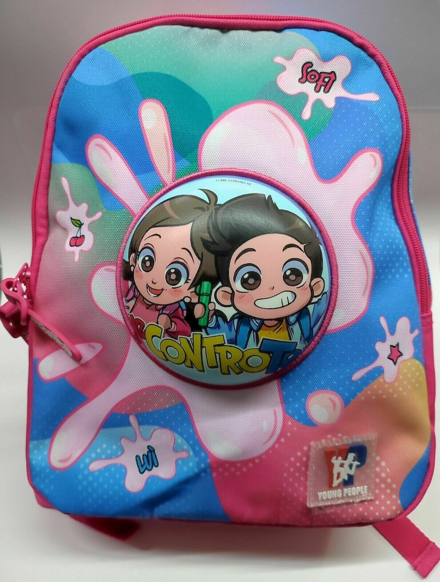 Zainetto Asilo Rosa con Squishy per Bambini Me Contro te, Lui e