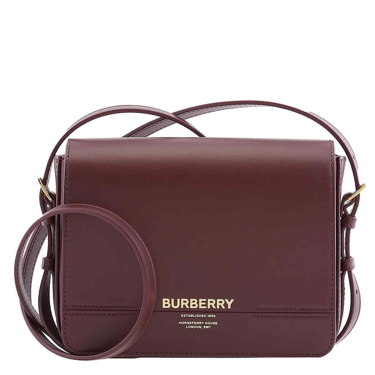 Burberry Oxblood Leather Small Grace Crossbody Bag 8067036 Burberry Oxblood Leather Small Grace Crossbody Bag 8067036