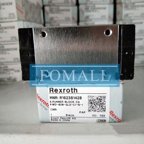 Palier Linéaire Neuf Rexroth R165121320 - Pour Guide Linéaire, Bloc Coulissant à Billes