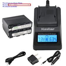 Kastar Battery LCD Fast Charger for Sony NP-F970  CCD-TR717 CCD-TR718 CCD-TR728