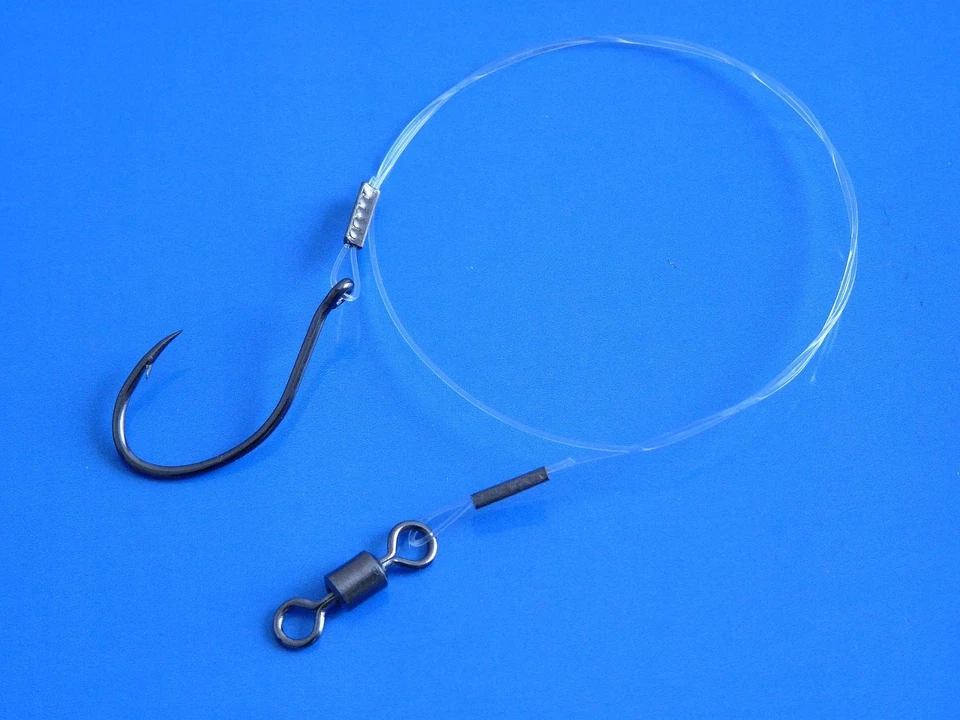 Raubfischvorfach, Hard Mono von Climax, Hecht, Zander, Wirbel, Einzelhaken