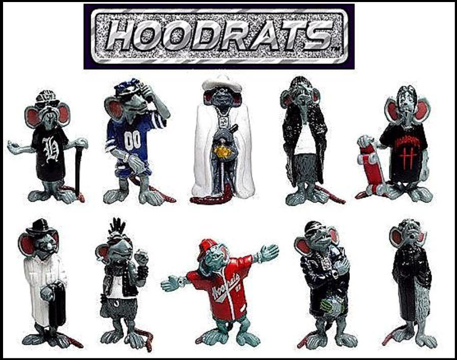 LIL HOMIES HOODRATS SERIES URBAN MINI RAT ANIMAL FIGURE 1:24 SCALE