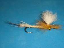 FLY FISHING FLIES - Sparkle-Wing PARACHUTE HEX Mayflies size #6 (6 pcs.)