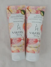 Nakery Beauty Hand Body wash Body butter crepe repair Social Butterfly 3.38 oz