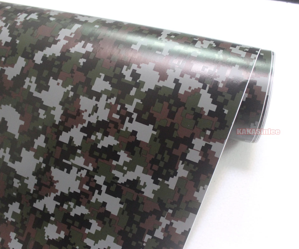 Camuflaje Camuflaje Decoraciones Hágalo Usted Mismo Cinta Casa Coche Digital Negro Vinilo Envolvente Adhesivo - AB Foto 4 de 4