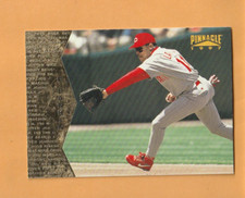 Barry Larkin Cincinnati Reds 1997 Pinnacle #109 HOF Michigan Wolverines 7R