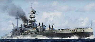 1/700 Trumpeter HMS Malaya 1943 Battleship Model Kit