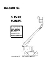 Simon Trailblazer T-60 Piattaforma di lavoro aerea manuale di servizio
