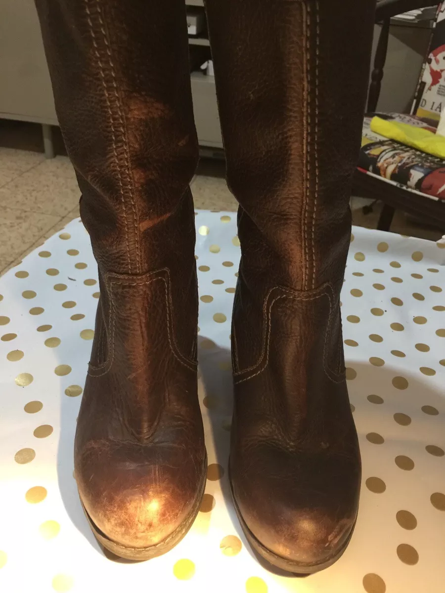 Timberland Women s Wheelwright Tall Brown Leather Boots size 37