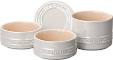 Le Creuset Stacking Ramekin Heat Resistant Container Set White New from Japan