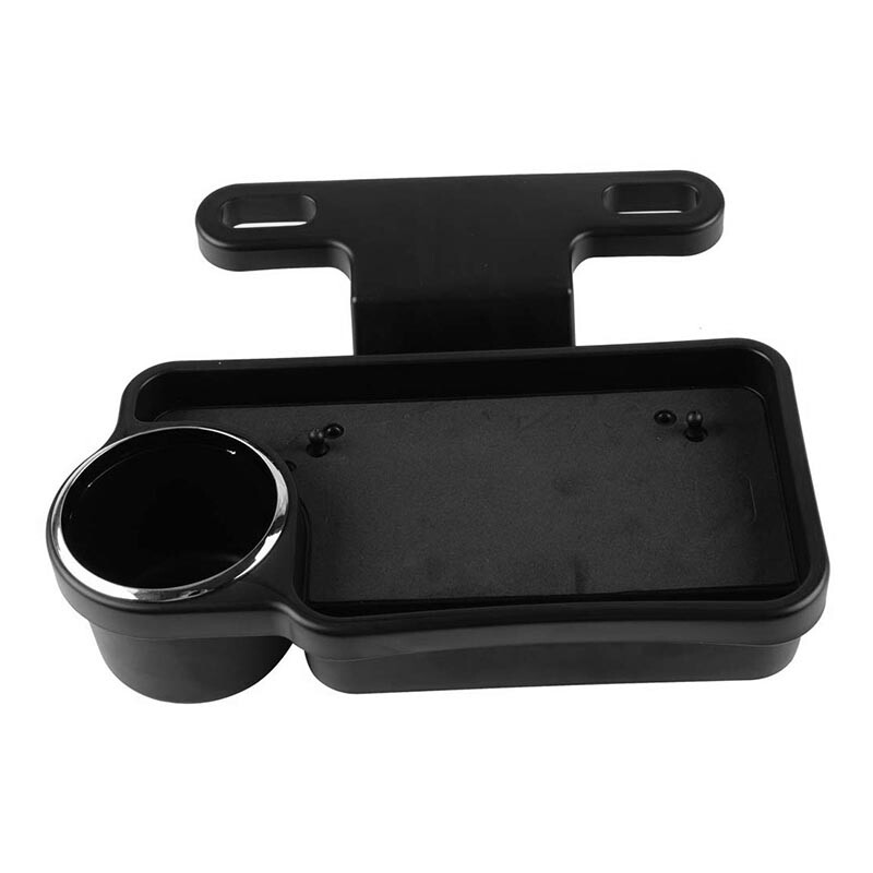 Car Rear Seat Cup Holder, Back Seat Organizer Foldable Tray Car Plate