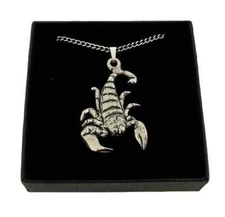 Star Sign Scorpio Pendant In Gift Box Handcrafted in Lead Free Solid Pewter