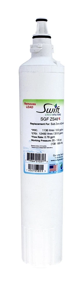 SGF-ZS48 Fits for Sub-Zero 4290510 PRO 48 4204490 Refrigerator Filter (6 Pack) - Image 2 of 4