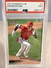Shohei Ohtani 2021 Stadium Club #37 Los Angeles Angels PSA 9