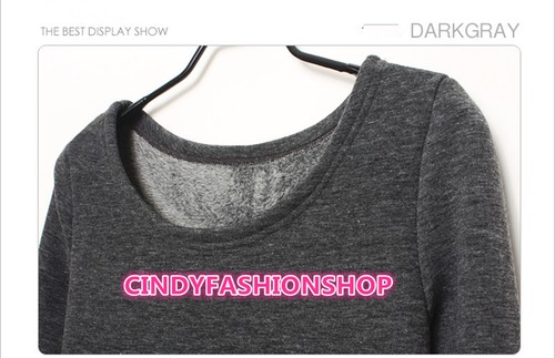 Women's Winter Thickening Long Sleeve Slim Bodycon Dress Knit Knitwear Sweater - Bild 6 von 12