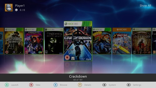 XBOX 360 SLIM S 1TB RGH3 DASHBOARD AURORA CON 195 JUEGOS INCLUIDOS EN EL HDD - Imagen 5 de 22
