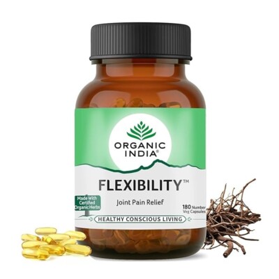 Organic India Flexibility 180 Capsule Improve Joint Mobility Reduce Inflammation