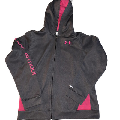 Clothes Black And Pink Under Armour Hoodie Youth S UNDER ARMOUR